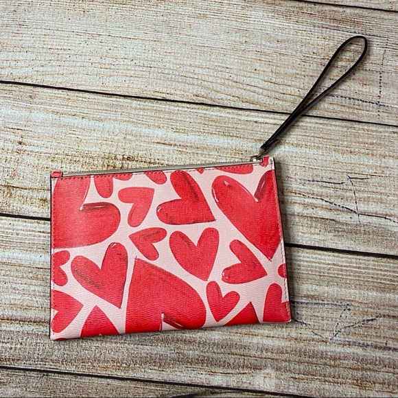 Kate Spade “Ever Fallen” Spencer Hearts Wristlet - Picture 2 of 14